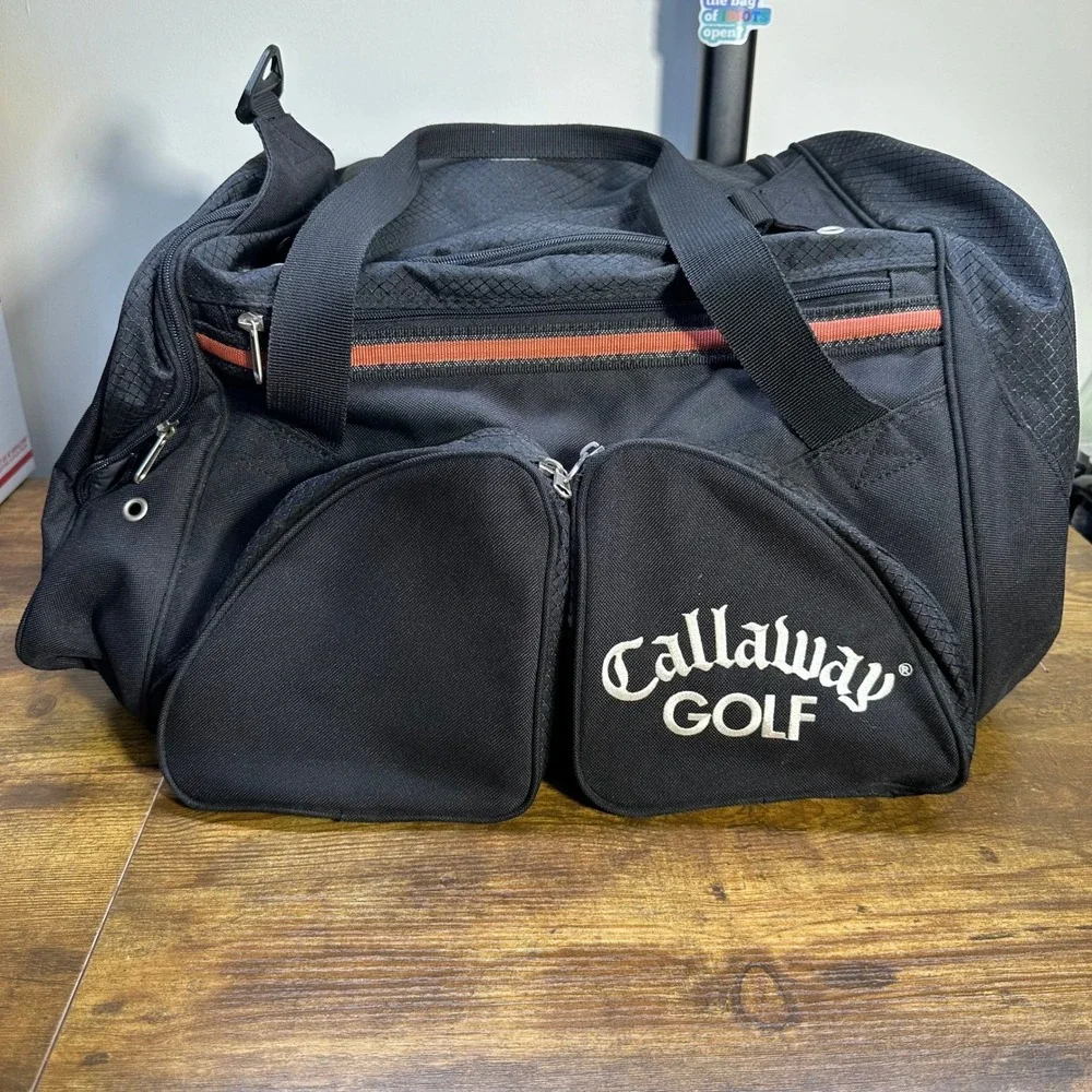 Callaway Golf OGIO Black Duffel Bag Travel‎ Gym Carry On Ripstop Multi-Pocket